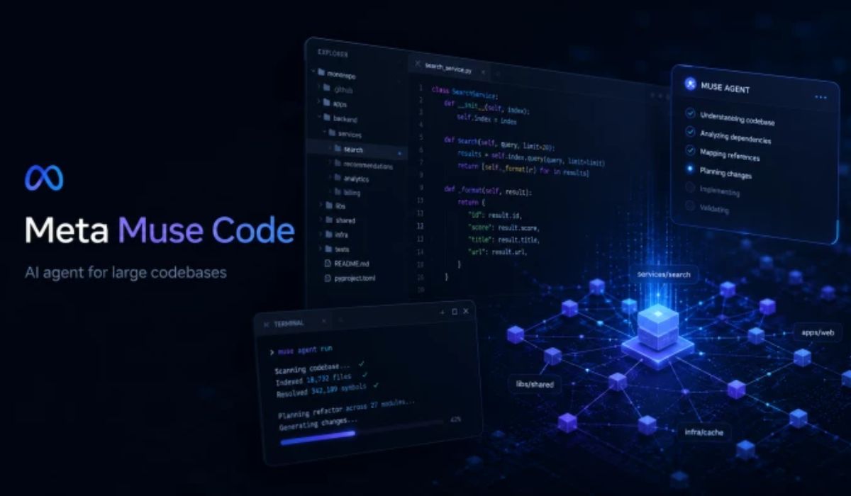 Meta Launches ‘Muse Code’ AI Agent to Tackle Complex Tasks Across Large Codebases